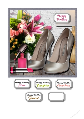 Shoes, accessories and flowers