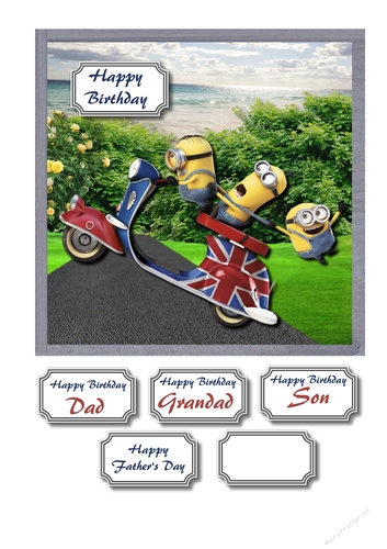 Minions on Mod Scooter