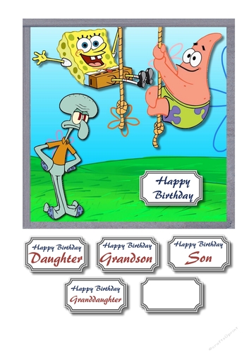 Spongebob square pants and friends