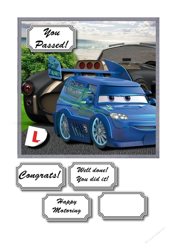 Driving test congratulations for male
