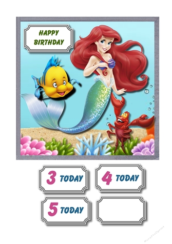 Disney mermaid and friends