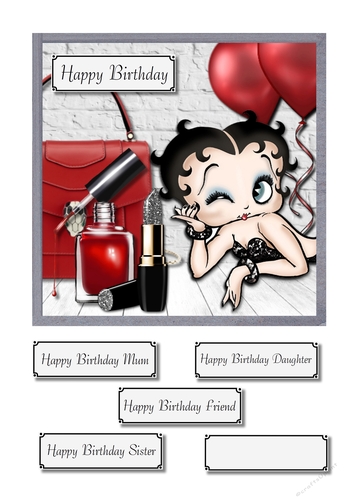 Betty Boop with accessories