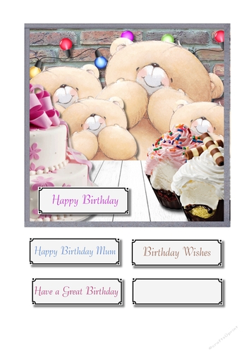 Forever friends birthday cakes