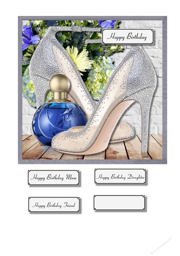 Blue and silver accessories