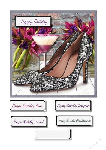 Glamorous shoes and flowers