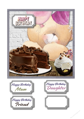 Forever friends with birthday cakes