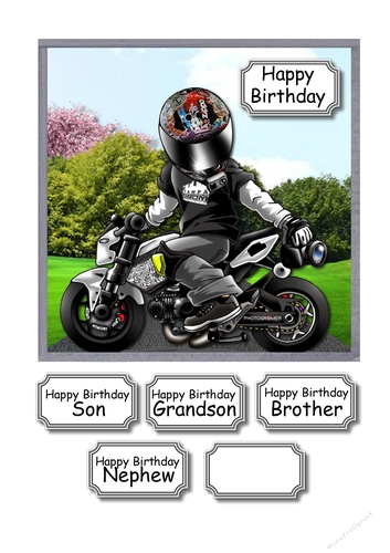 Boy on motorbike