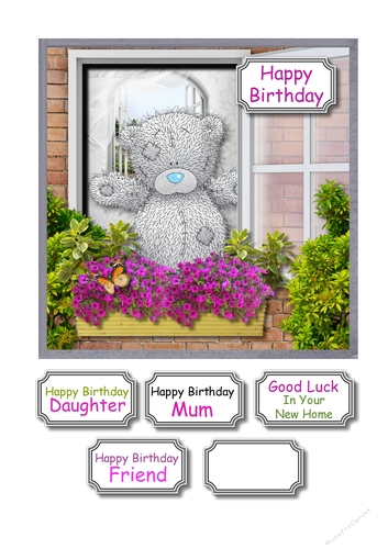 Tatty teddy new home or female birthday