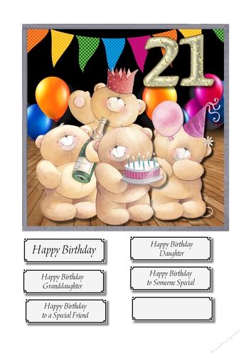 Forever friends milestone birthday 21
