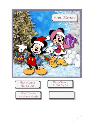 Mickey and Minnie Christmas 2