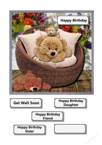 Cosy bears in chair