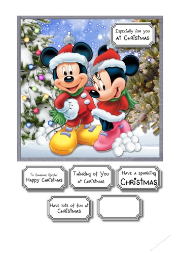 Mickey and Minnie winter wonderland