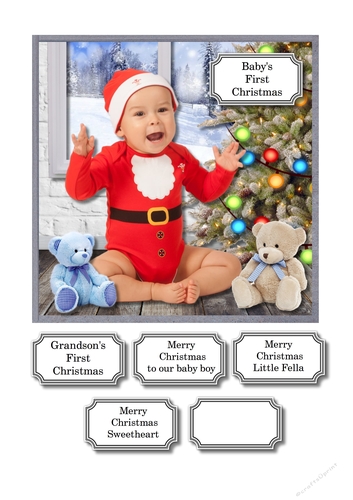 Baby boy first Christmas