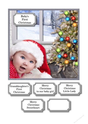 Baby girl first Christmas