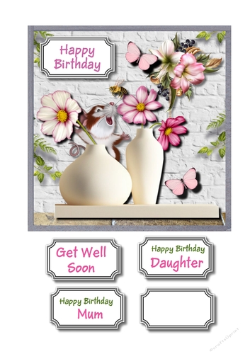 Flowers, butterflies and bees