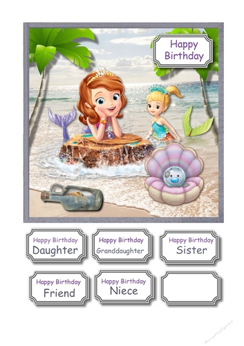 Sofia the first mermaid birthday