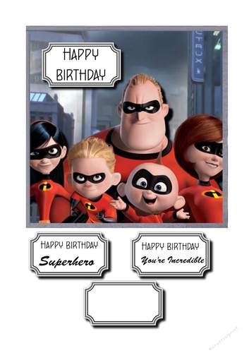 Incredibles 2 Birthday