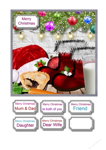 Refreshments for Santa and Rudolph