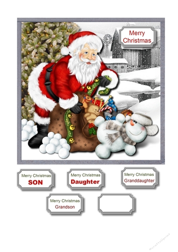 Santa and Snowman head on collision