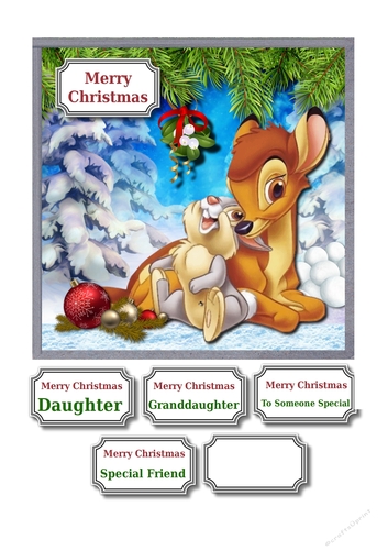 Bambi and Thumper Christmas