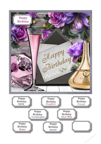 Birthday Girl in lilac and purple