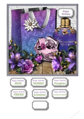 Accessories in lilac and purple shades