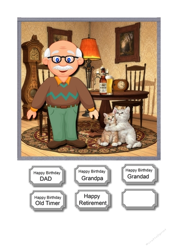 Grandad, grandpa, dad,birthday or retirement