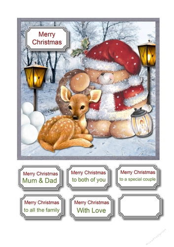 Forever friends santa and deer