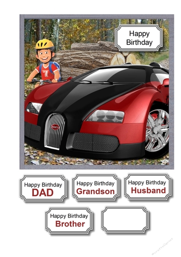 High performance car and cyclist
