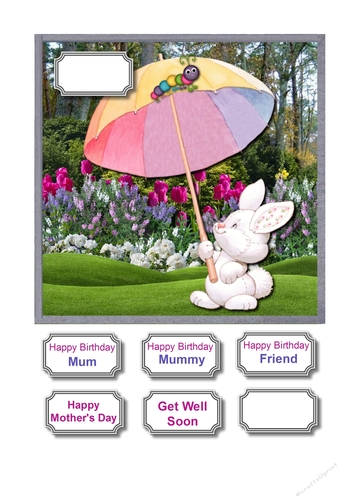 Bunny with parasol