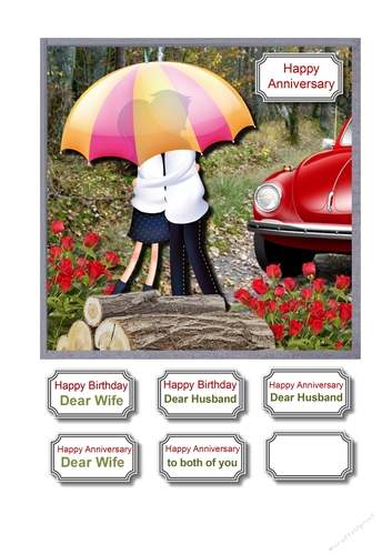 Anniversary or birthday for husband and wife