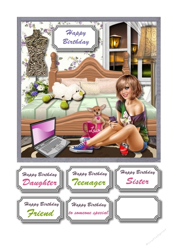 Teenage girl bedroom birthday