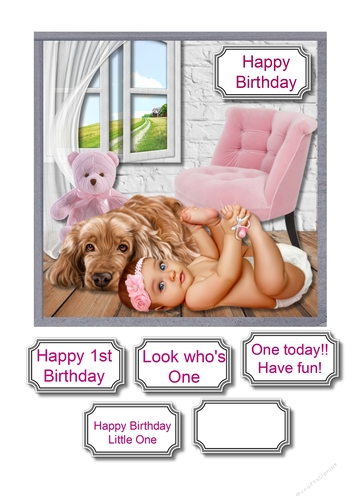 First Birthday Baby Girl