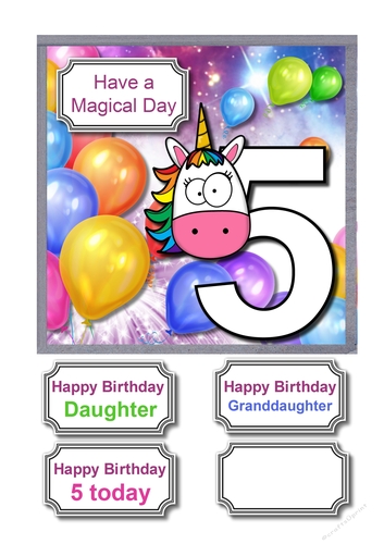 Unicorn 5th birthday