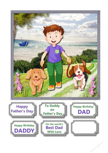Dad or Daddy Birthday or Fathers Day