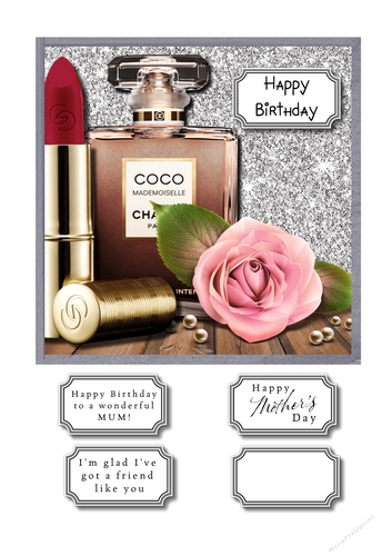 Perfume and lipstick