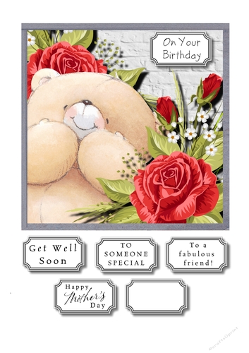 Forever friends with roses for Birthday, Mothers Day, Get well