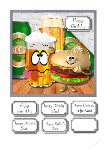 Burger and beer
