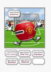Manchester United Fan Humorous Card Topper