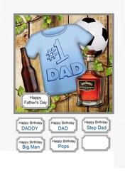 Number 1 Dad for Father;s Day or Birthday
