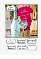 In case of emergency my blood type is Prosecco