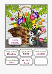 Basket of Tulips