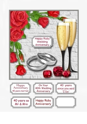 Ruby Anniversary 40 years