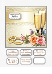 Golden wedding anniversary 50 years