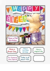Forever friends bear painting birthday