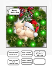 Forever Friends Bears Christmas Wreath