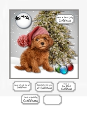 Cute dog Christmas