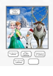Frozen Christmas card topper