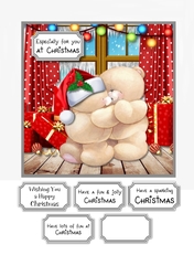 Forever Friends Christmas loving embrace