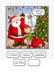 Santa and his little helper